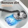 Hygienic Long Handle Toilet Brush Carbon Steel Closestool Brush  No Dead Corners Cleaning