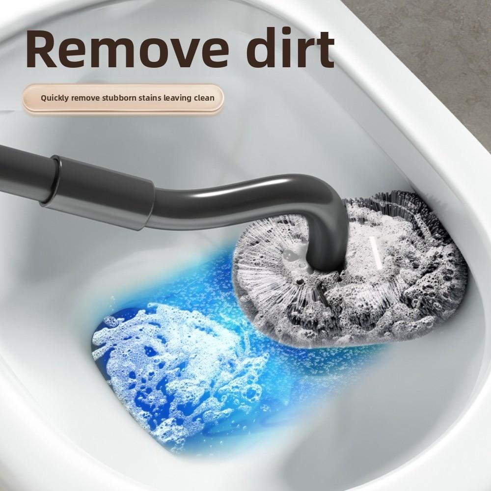 Hygienic Wall Mounted Toilet Brush S-Shaped Toilet Scrubber Hygienic Brush Closestool Brush  Home