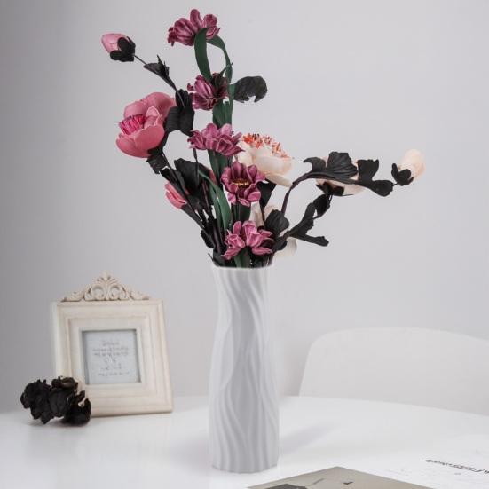 Jarrón de Plástico Minimalista Jarrón de Flores Moderno Centro de Mesa para Fiesta Jarrón para Flores Frescas o Secas Arreglo Floral