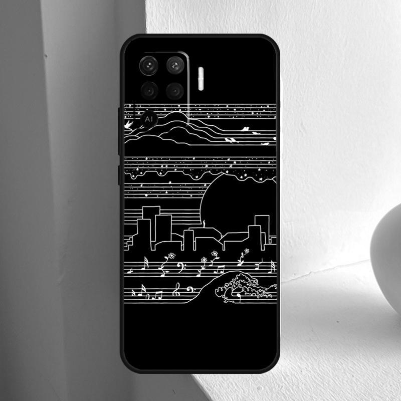 Music Score Musical Notes For OPPO A6 A5 Pro A15 A17 A77 A16 A76 A96 A18 A38 A58 A78 A98 A54 A74 A94 A40 A60 A80 Case