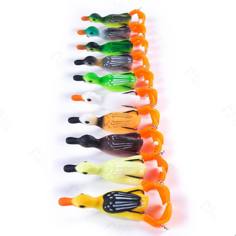 Neu! 8,5 cm 12 g Köder, rotierender schwimmender Weitwurf, Simulation zweibeiniger Enten-Angelköder, Bionic