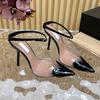 Fashion 2025 Summer New Gold Flower Square Thin Heel Single Shoes With Sexy Open Toe Design Sense Women Sandals