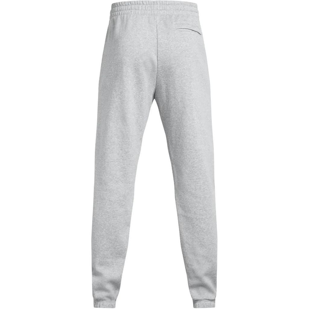 Under Armour Rival Fleece Puddle Pants Fashion Comfortable Soft Skin-Friendly Solid Color Cuffed Casual Pants Men Pants White Gray 1383097-011