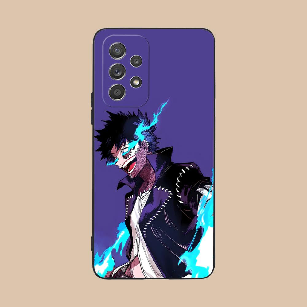 

MHA Dabi Mobile Phone Case for Samsung Galaxy A56 55 54 53 52 51 36 35 34 23 16 15 5G Colorful Cover Cellphones Luxury Cover Galaxy A51 5G