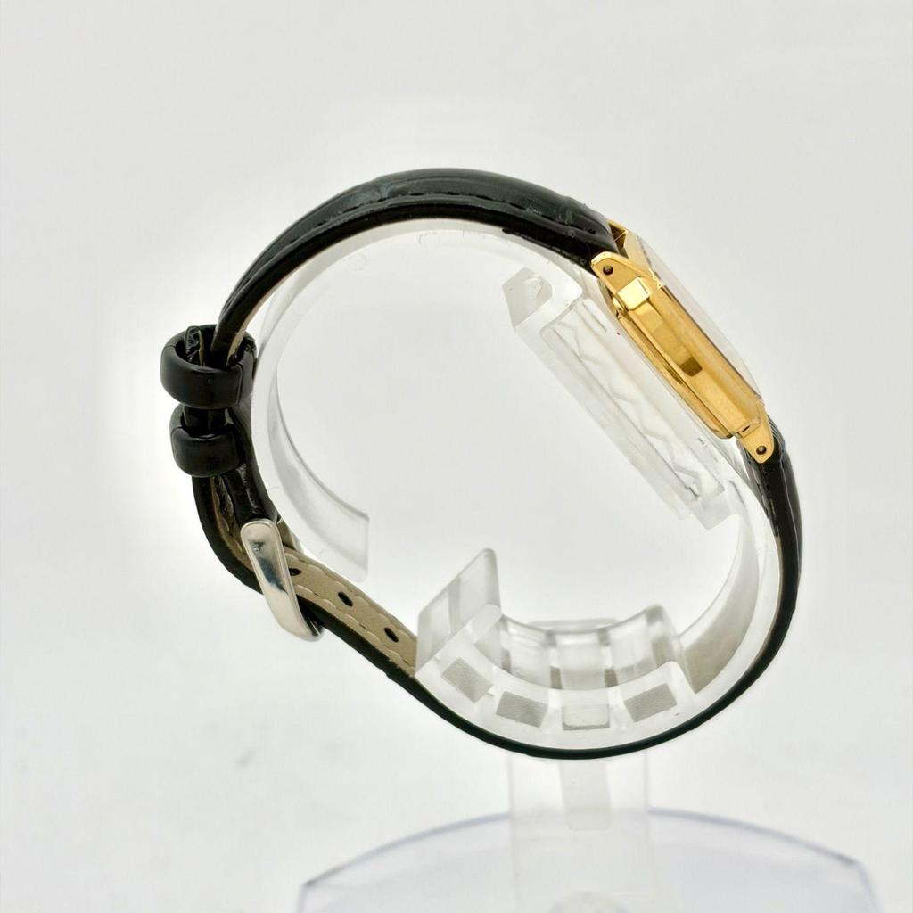 Used [New Battery] CITIZEN EXCEED Ladies Watch Gold Rectangular 4-103765 1030277 New Belt