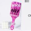 K-Pop Haarmassagekissen Haarbürste mit KPOP Girlgroup Druckmuster, perfektes Geschenk für KPOP-Fans, Speziell für Echthaarperücken