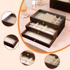 Box, Versatile In Its Use, with Soft Lining And Compartments, Including A Tray for Necklaces, Rings