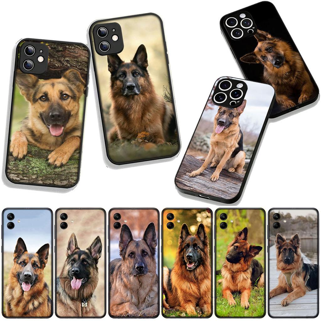 Phone Cover German Shepherd Lovely Dog Casing for Apple iPhone 16 15 14 Plus 13 12 Mini 17 Pro Max + ProMax 16E Air 15+ Case
