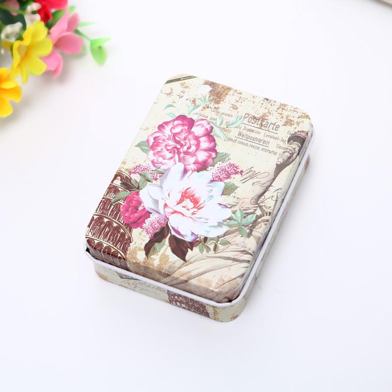 Creative Cartoon Mini Card and Hairpin Storage Tin Box