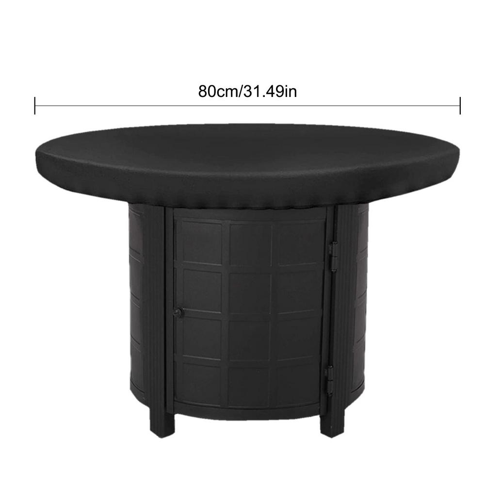 

Круглый чехол для барбекю, уличная костровая печь, чехол для костровой плиты, водонепроницаемый прочный чехол для духовки, чехол для жаровни, чехол для барбекю