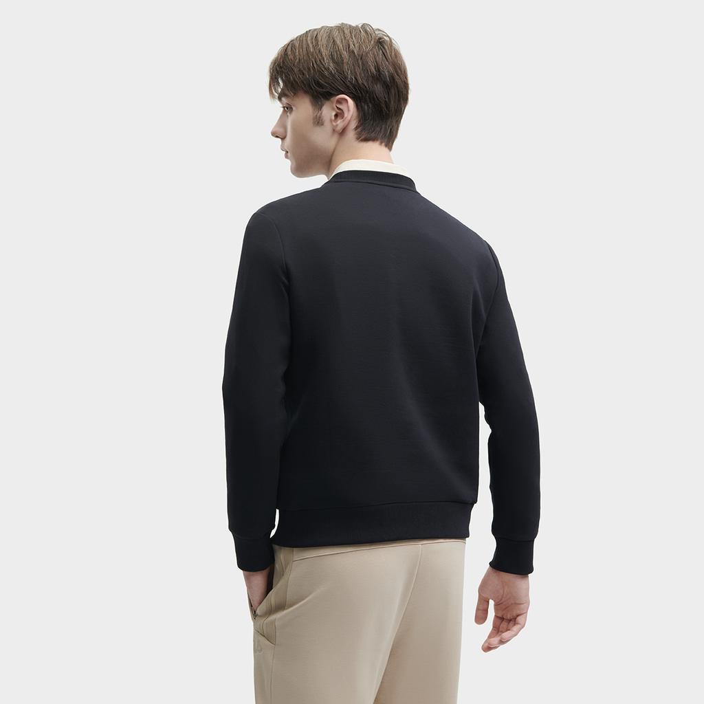 FILA X The Met 2023 Winter New Knit Pullover Casual Basic Crewneck American Sweatshirt Men sweatshirt Black F11M348217FBK