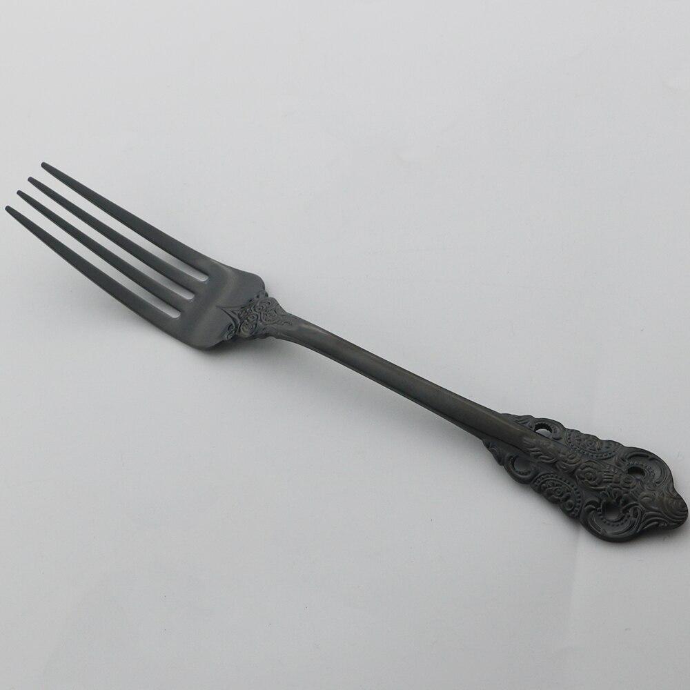 Gold Dinner Forks 6pcs Dinnerware Tableware Cutlery Set Stainless Steel Cutlery Set Sliverware Suitable for Kitchen Outdoor Home