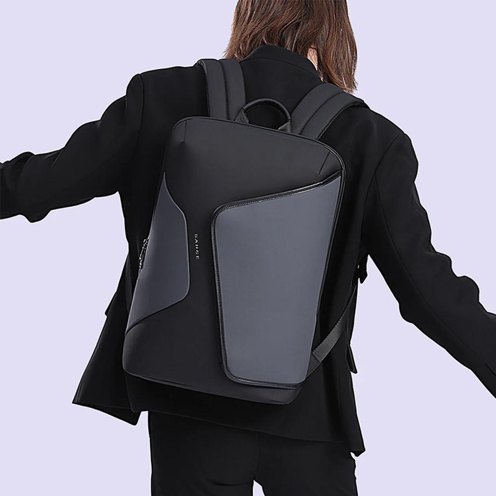 Men'S 15.6 Inch Laptop Backpack Water-Repellent Anti-Splashing Travel Bag Minimalist Style Business Backpacks Usb Charge