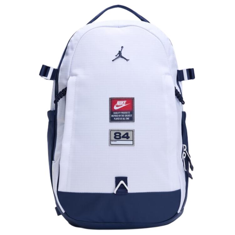 

Jordan Zipper Closure Polyester Backpack Men Backpacks White IW1540-100 White