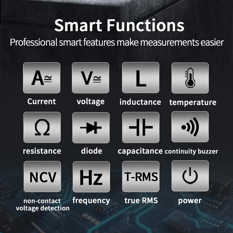 ZOYI 102L High Precision Inductance Meter & Multimeter Tester, True RMS, 6000 Counts, 60H, AC/DC Current/Voltage Tester