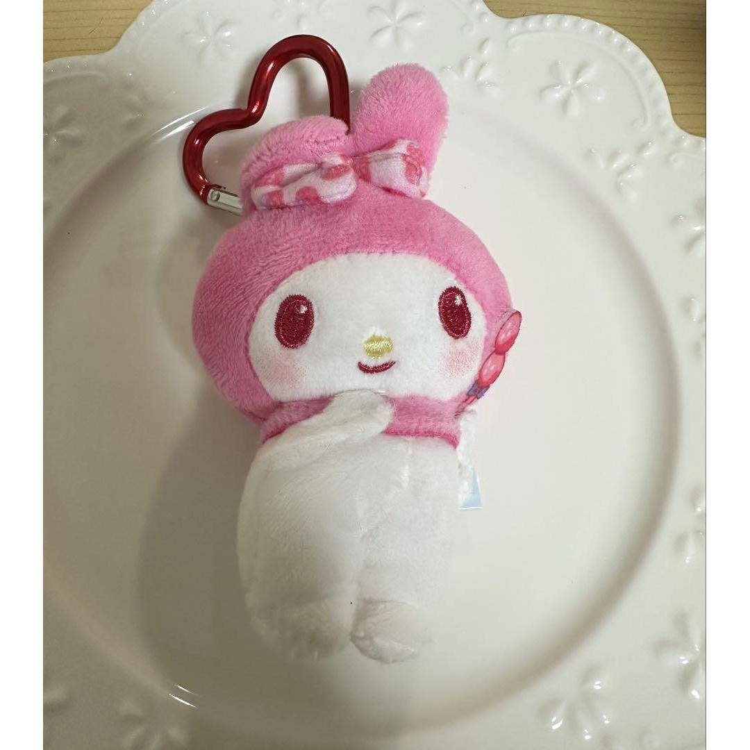 Chimtan x My Melody Matching Strawberry Ribbon Mascot