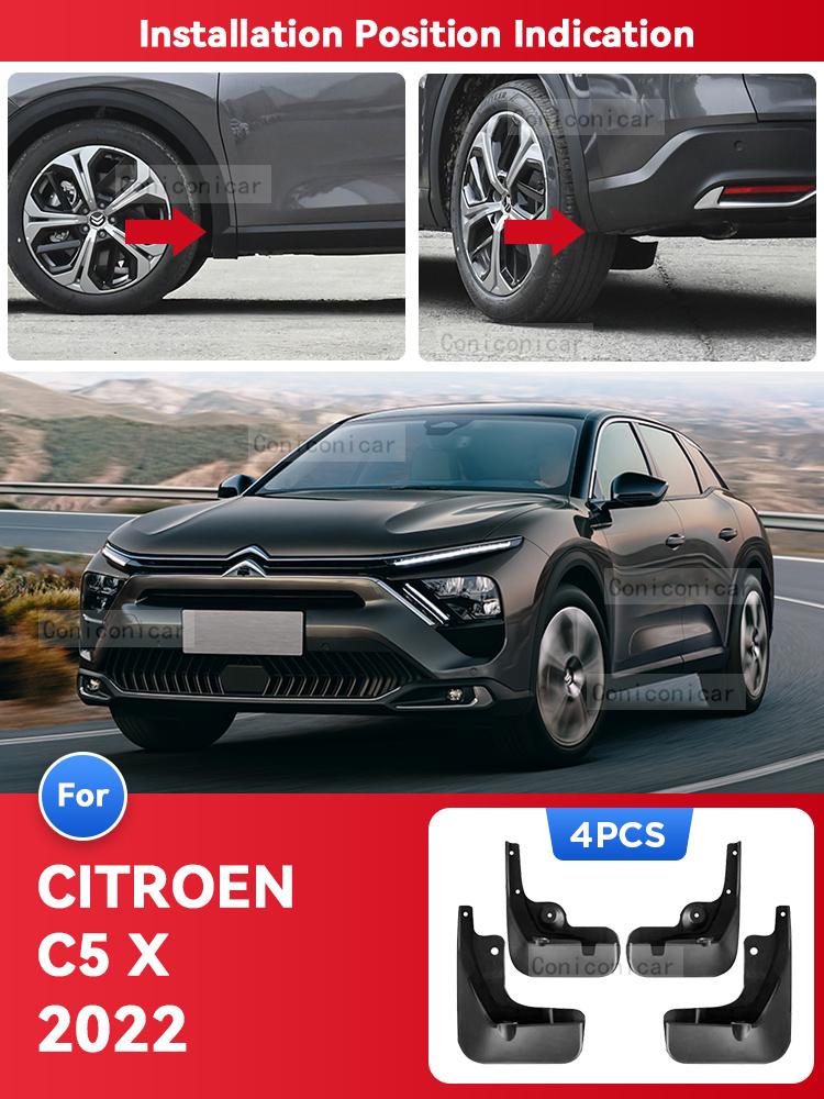 For CITROEN C5 X 2022 2023 C5X Mud Flaps Splash Guard Mudguards MudFlaps Front Rear Wheel Fender Styling Car Accessories