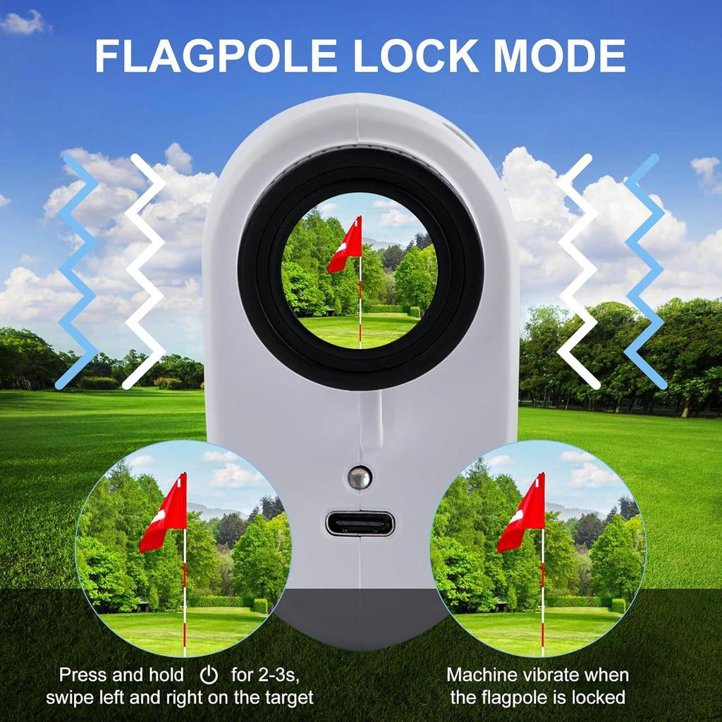 Long-Range Golf Laser Rangefinder & Speedometer - 1000m Outdoor Distance Measuring Device