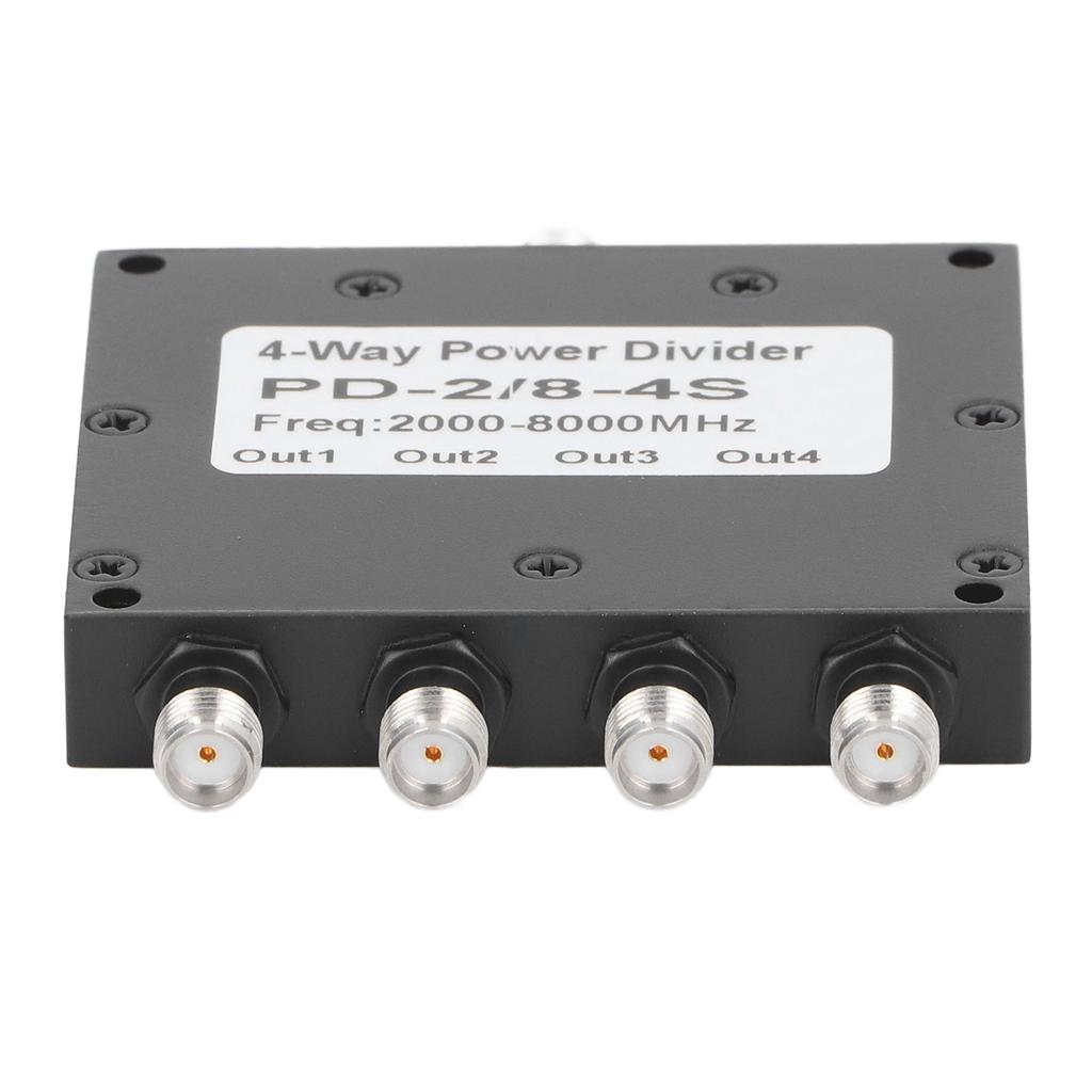 SMA Mikrostreifen Leistungsweiche Splitter Kombinierer 2?8GHz Edelstahl 4-Wege SMA Leistungsteiler