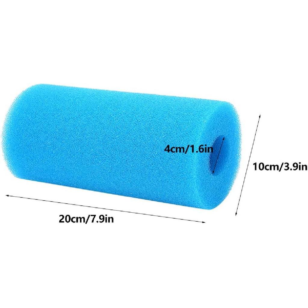 Swimming Pool Filter Sponge, Reusable Cartridge Pool Filter Replacement Washable Pool Foam Filter Pool Cleaning Accessories Fit for Filter Type A