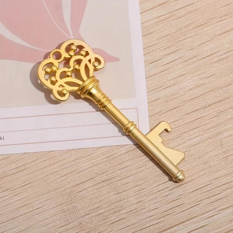 1pcs Vintage Crown Key Shape Bottle Opener Suitable For Bar Household Kitchen Gadget