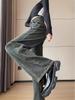 Women's 2024 High-Waisted Retro Slimming Straight-Leg Jeans - Autumn/Winter Versatile Wide-Leg Pants