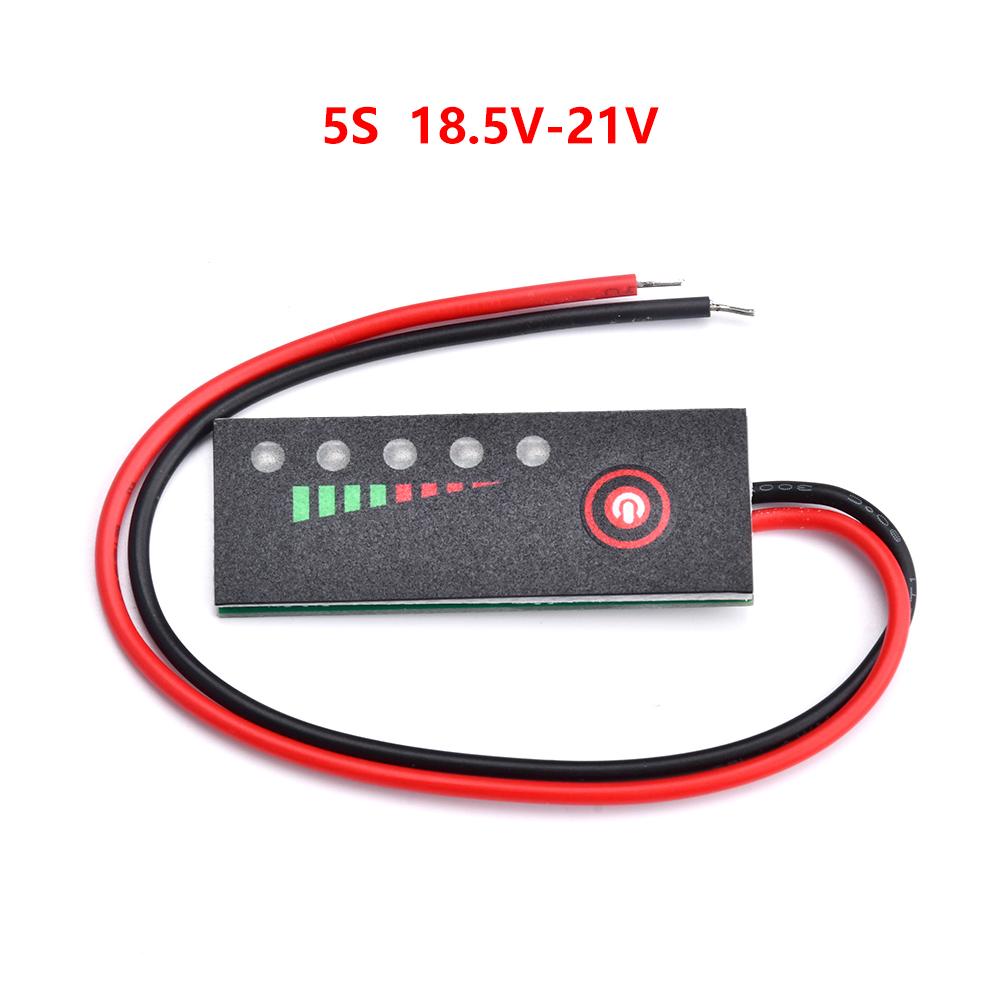 Battery Level Indicator 1/2/3/4/5/6S 3.7-25.2V Lithium Battery Li-ion Capacity Indicator Board Power Display Charging Tester