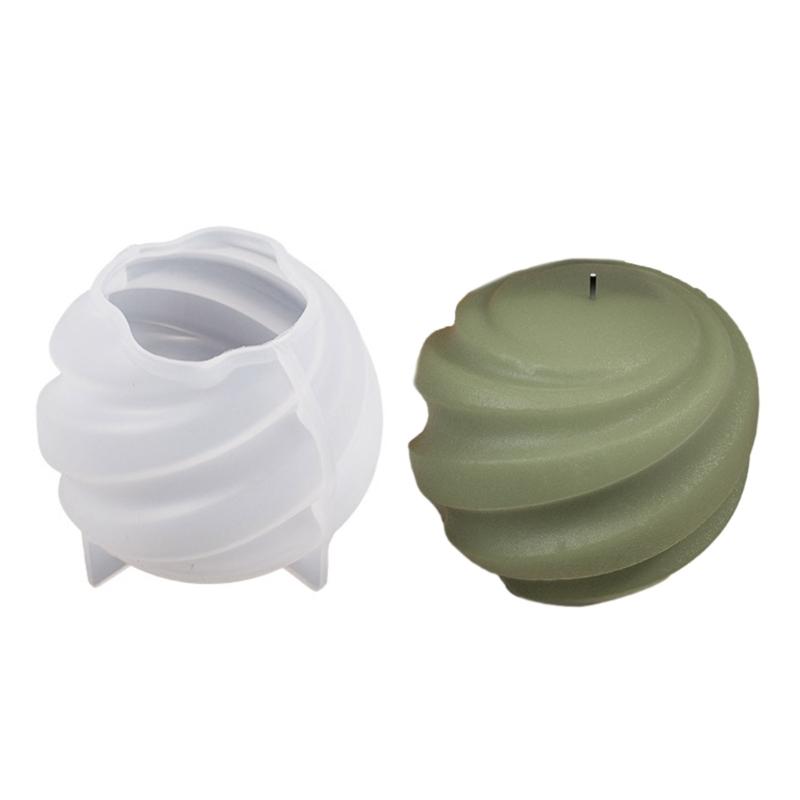 

Rotating Planet Silicone Candle Mold 3D Round Carving Ball Resin Plaster Soap Molds DIY Creative Gypsum Clay Mold Craft S