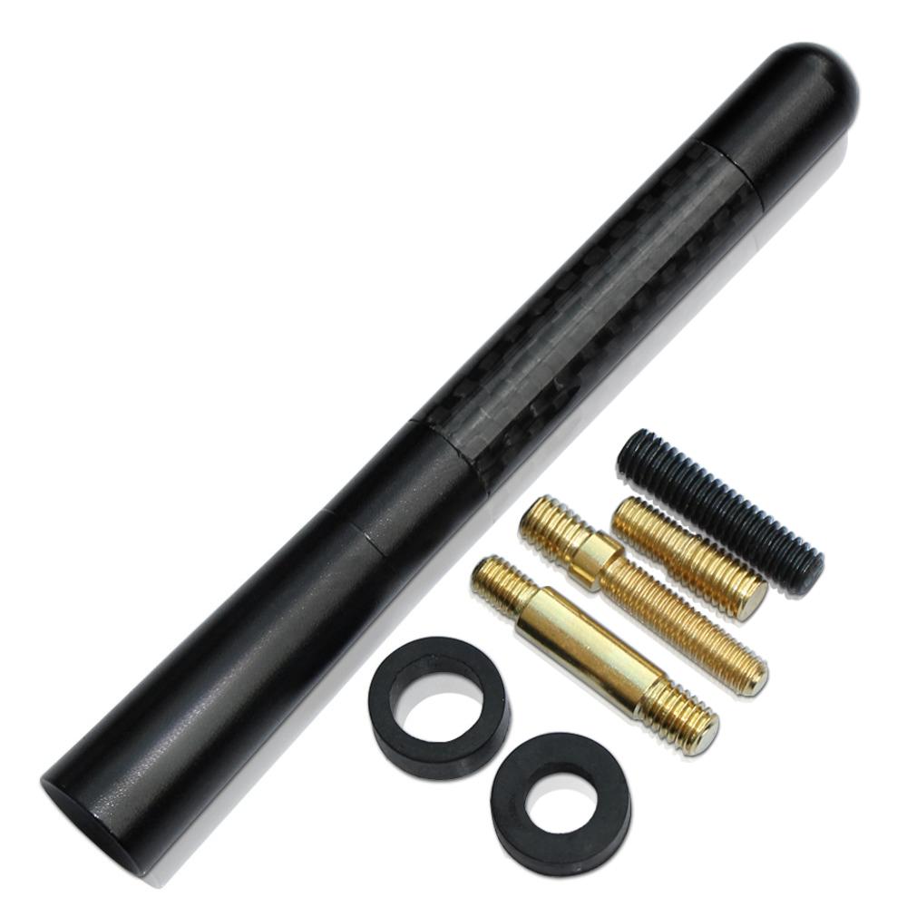 Universal Metal Car Antenna 3.5cm 8cm 12cm Replacement Auto Roof Radio Antenna Black Retrofit Decoration Exterior Accessories