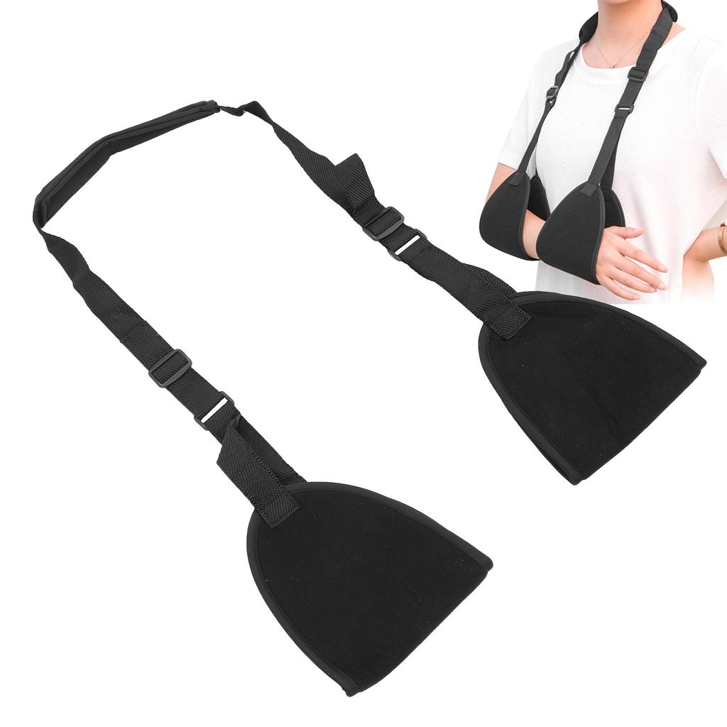 Forearm Sling Shoulder Fracture Dislocated Support Brace Strap Recovery AccessoryBlack