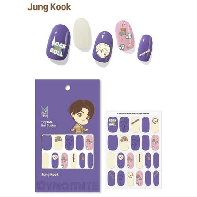 BTS Goods TinyTAN Dynamite Nail Stickers