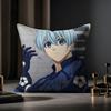 C-Comics Seishiro Nagi Cushion Cover Anti-dustmite Pillowcase Invisible Zipper Silky Short Plush Sofa Cushion Cover