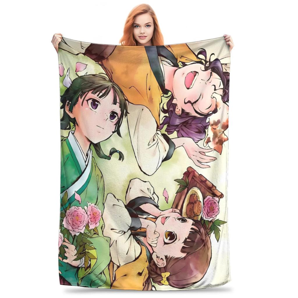 Super Warme Decke The Apothecary Diaries Maomao Aufdruck für den Winter Perfekt für Couch Sessel Sofa Bett Kinderfreundlich