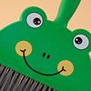 Mini Broom and Dustpan Set (Brown Bear/Green Frog), Cute Cartoon Handheld Cleaning Tool for Desktop, Car Interior & Home
