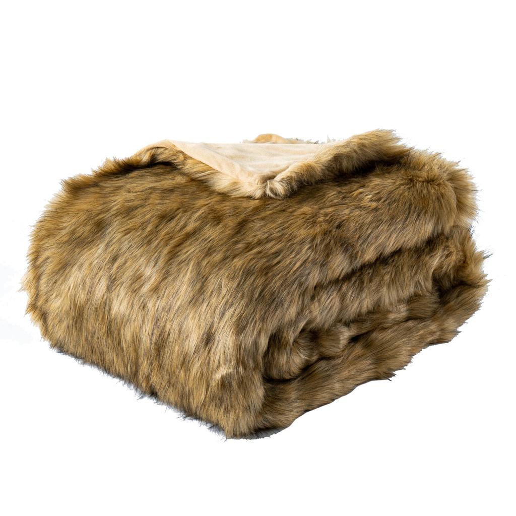 High End Imitation Fox Blanket Minimalist Ins Style Faux Leather Blanket PV Velvet Blanket Bed End Blanket
