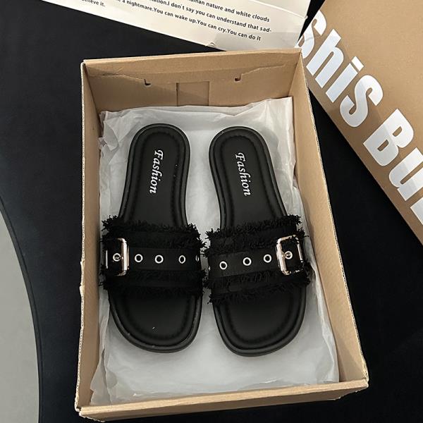 Fashion Shoes Woman 2025 Slippers Flat Luxury Slides Big Size Designer Rubber Slippers Casual Flat Shoes Female Slides Big Size Luxury
