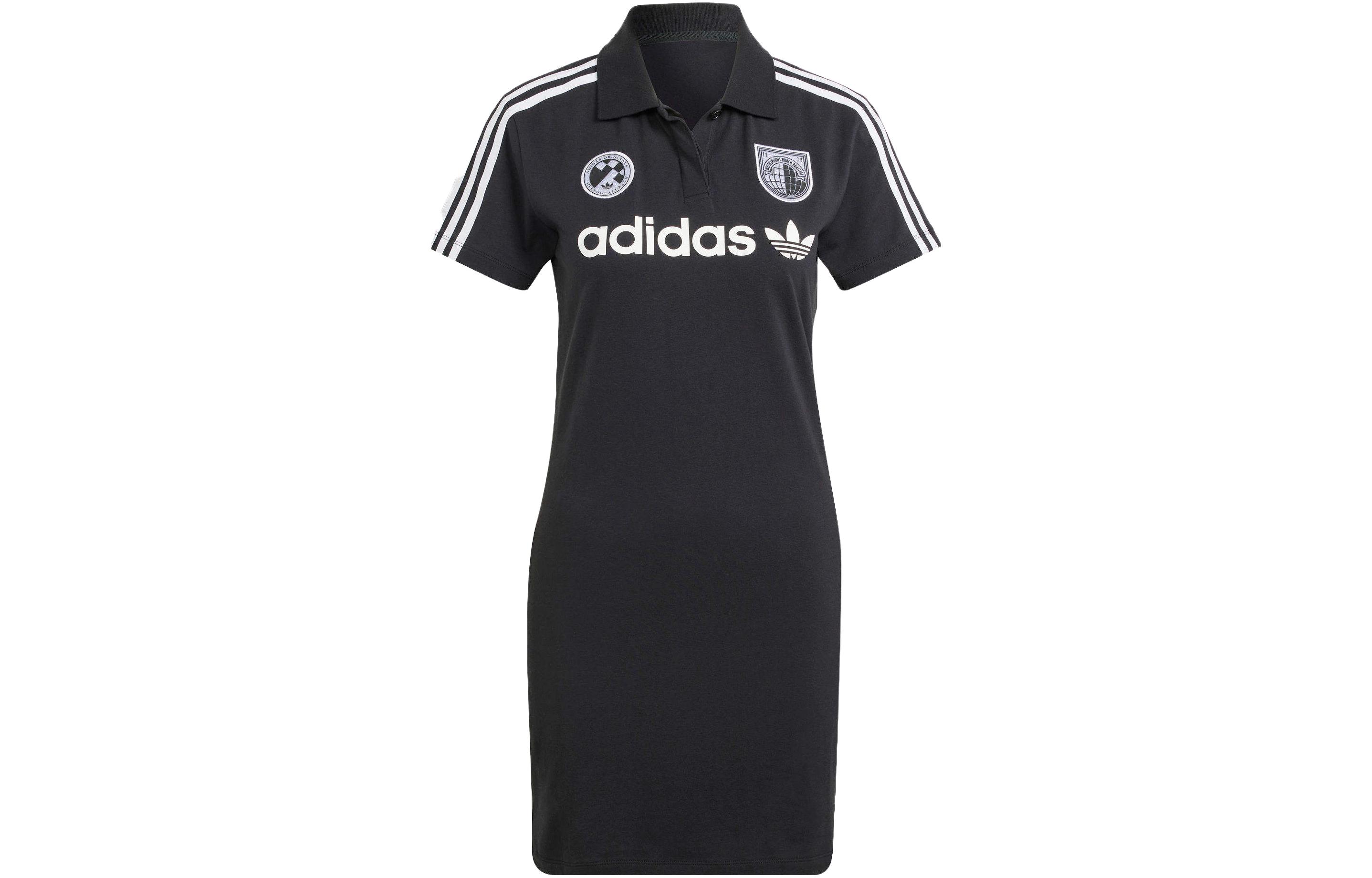 Adidas Originals Short Sleeved Dress Women s Black IR9788 XXS