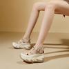 Popular Ins Han Platform Dad Shoes 2025 Summer New Street Shot Student Roman Sandals Increase Height and Leisure