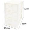 SankoPlastic Elpis 3-Tier Small Item Storage, 25.2cm Wide x 35cm Deep x 41.2cm High, White