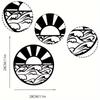 Sunrise Metal Sign Sun & Waves Wall Art Stylish Beach Room Decor Elegant Wall Art & Decoration Perfect for Coastal Themes
