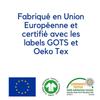 Drap Housse - EASY DORT - 90x140 Cm - Coton Bio - Lavable En Machine - Couleur Noisette