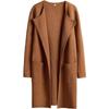 Autunno e Inverno Nuovo Cappotto Casual Comodo da Donna Europeo e Americano Cappotto di Lana con Revers