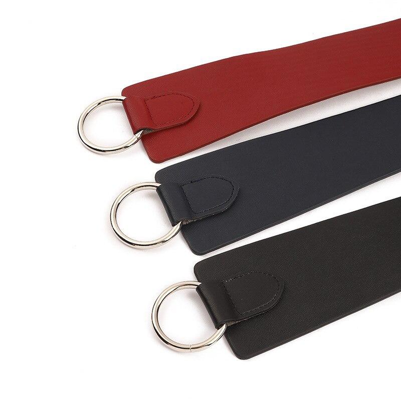 Neuer breiter Leder-Korsettgürtel Damen zum Binden Dünn Rot Schwarz Schleife Freizeitgürtel für Dame Hochzeitskleid Taillenband Damengürtel