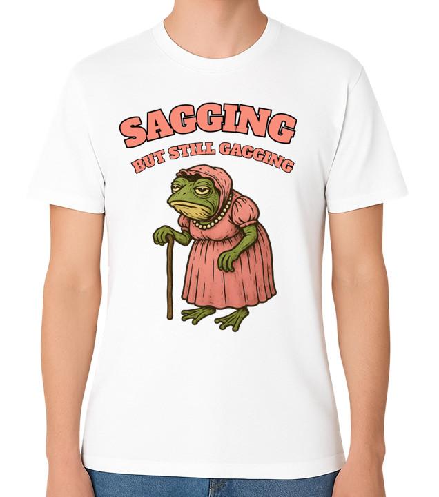 

Sagging But Still Gagging Funny Frog Grandma Graphic Unisex T-Shirt 5XL різнокольоровий