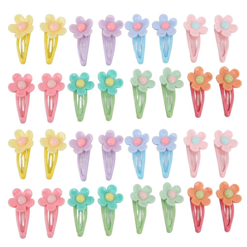 32pcs Resin Dog Hair Bow 3.5CM Size Dog Grooming Accessory Easy Use Pet BB Clip Daily Wear