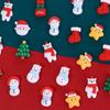 Santa Claus Figurines Pattern For DIY Hairpin Making Home Embellishments New Year Ornament Christmas Patches DIY Art Material