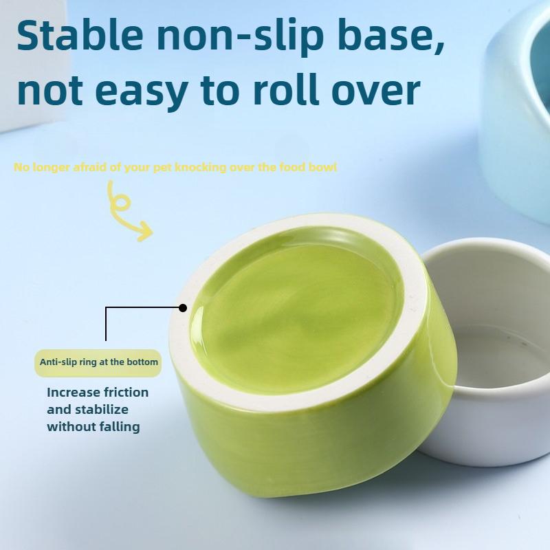 Non-Slip Plastic Pet Bowl - Small Animal Feeder & Water Dish for Hamsters, Rabbits, Cage Essentials Durable Food Container