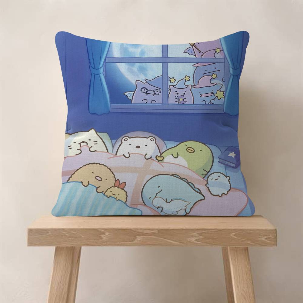 Cartoon Sumikko Gurashi Cool Cushion Cover x Polyester Sofa Cushions Decorative Throw Pillows Home Decoration Pillowcover