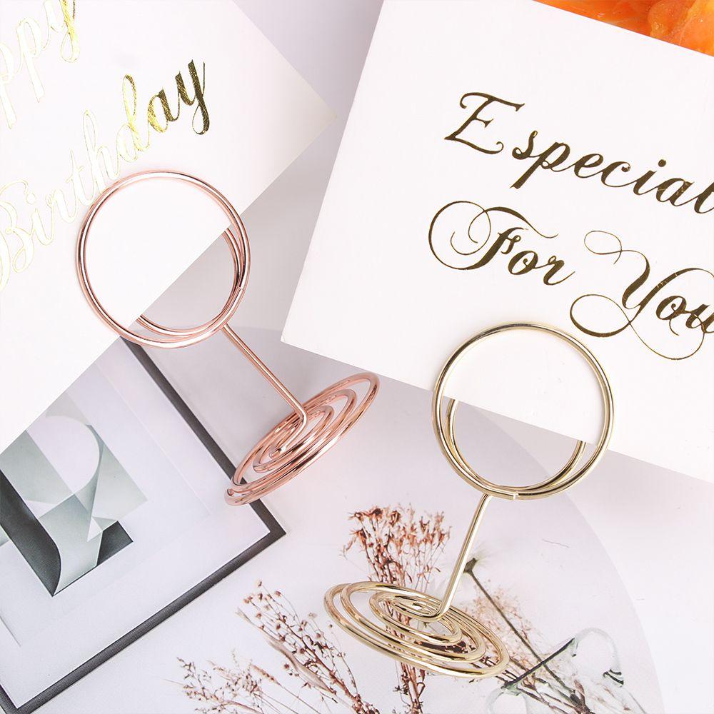 Decoration Wedding Supplies Paper Clamp Photos Clips Place Card Clamps Stand Table Numbers Holder