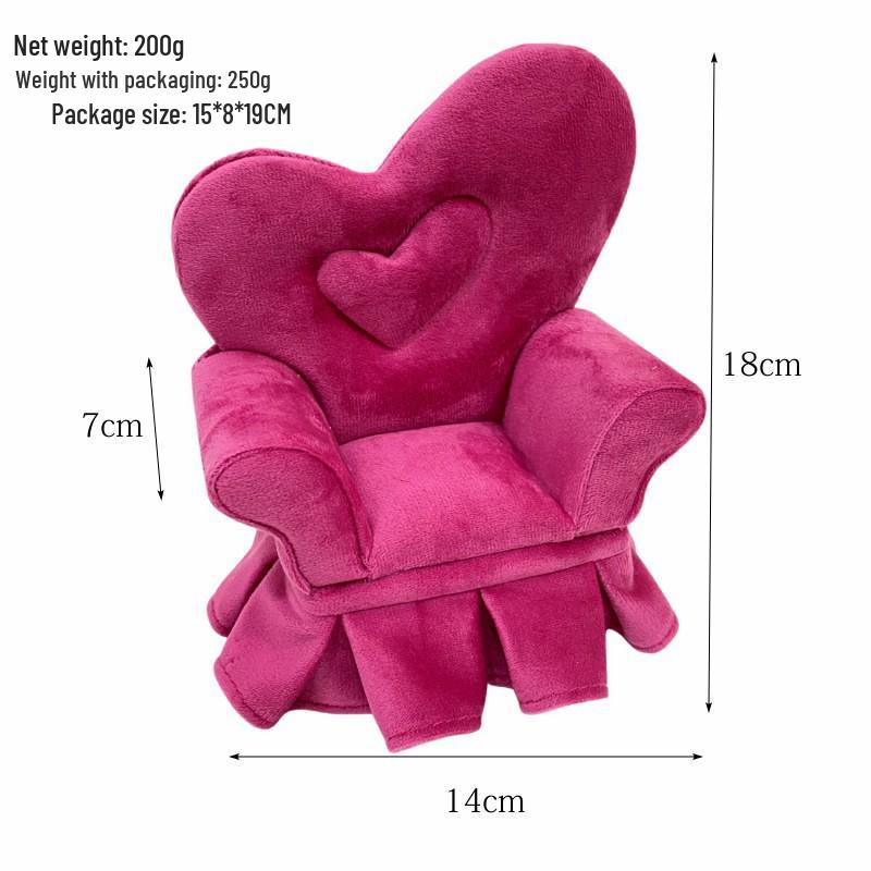 Dutch Velvet Jewelry Box: Sofa-Style Ornament & Ring Storage for 1:12 Dollhouse